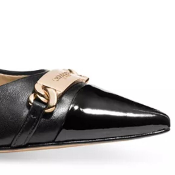 Coach BOWERY Patent Leather Pointed-Toe Kitten Heel Pumps - Picture 4 of 7